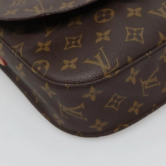 LOUIS VUITTON Monogram Saint Cloud GM Shoulder Bag M51242 LV Auth 142223 - Picture 4 of 16